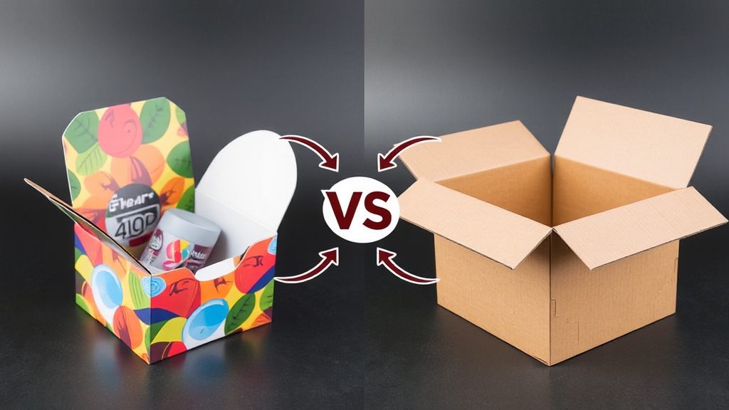 彩盒 vs 普通纸箱：如何为你的产品选择？